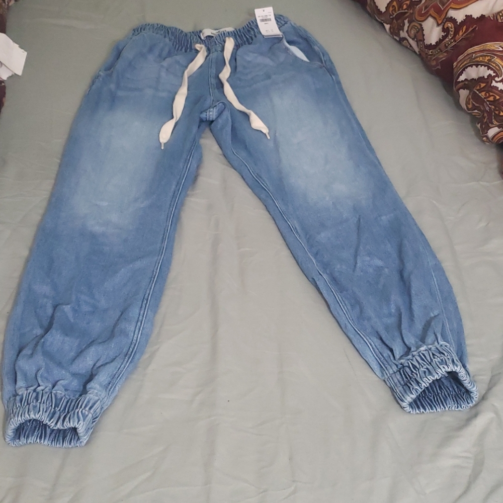 High rise jeans jogger
